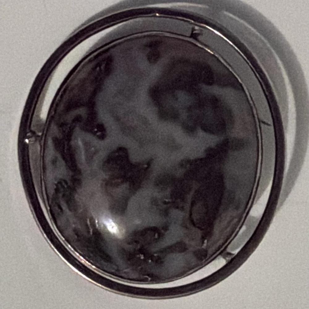 Black and Silver Brooch